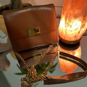 Ralph Lauren Mini Leather and Gold Purse